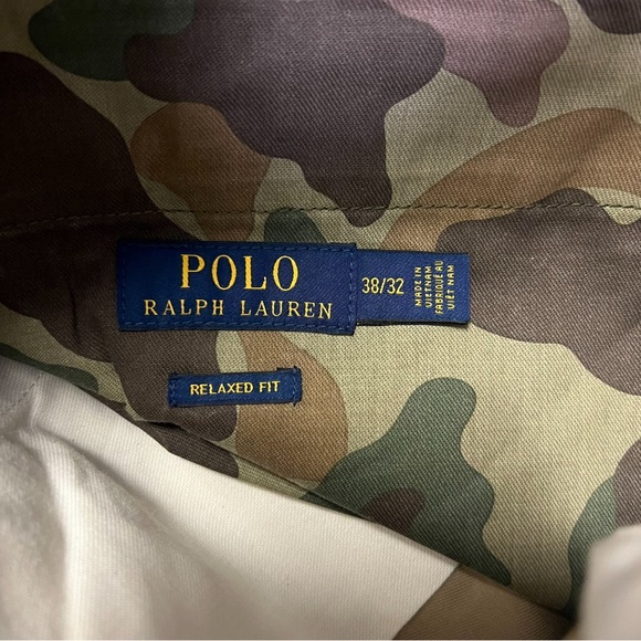 Polo Ralph Lauren NWOT Men's Distressed Patchwork Relaxed Fit Khaki Chino Pants - Picture 2 of 2